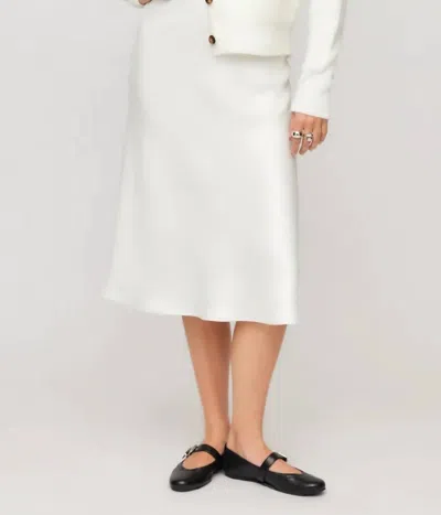FIFTEEN TWENTY MIA BIAS SKIRT IN CREAAM