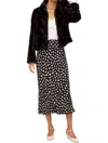 Fifteen Twenty Mia Bias Skirt In Dot In Multi