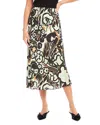 Fifteen Twenty Mia Bias Cut Midi Skirt In Print