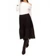 Fifteen Twenty Millie A-line Midi Skirt In Black In Black