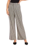 Fifteen Twenty Mina Check High Waist Wide Leg Pants In Check