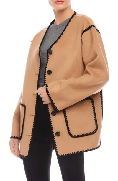 Fifteen Twenty Nico Jacket In Camel In Brown