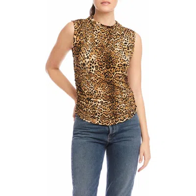 Fifteen Twenty Paige Shirred Sleeveless Top In Multi