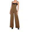 Fifteen Twenty Paloma Wide Leg Jumpsuit In Houndstooth In Brown