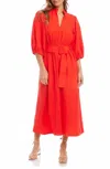 Fifteen Twenty Quinn Dress In Saffron In Multi