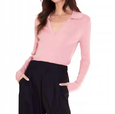 Fifteen Twenty Rory Sweater In Rose In Pink