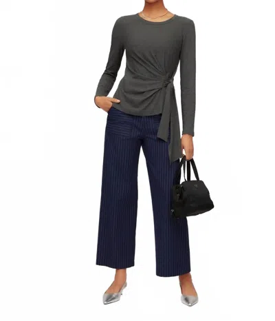Fifteen Twenty Rylee Cropped Pants In Stripe In Blue