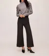 Fifteen Twenty Rylee Cuffed Pants In Charcoal In Black