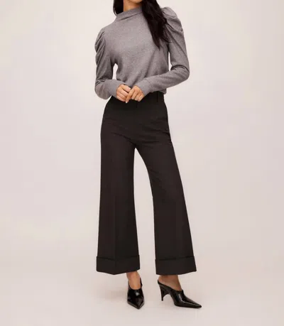 Fifteen Twenty Rylee Cuffed Pants In Charcoal In Pink