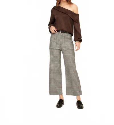 Fifteen Twenty Rylee Pant In Plaid In Gray