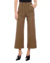 Fifteen Twenty Rylee Stretch Wide Leg Crop Pants In Hnt