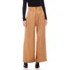 Fifteen Twenty Sadie High Waist Wide Leg Pants In Camel