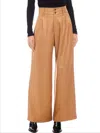 Fifteen Twenty Sadie Wide Leg Trousers Pants In Camel In Brown