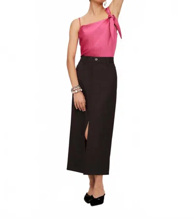Fifteen Twenty Sasha Square Neck Tank Top In Bright Pink