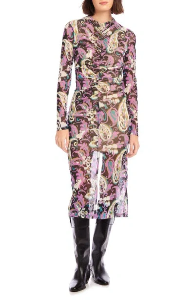 Fifteen Twenty Selena Midi Dress In Paisley