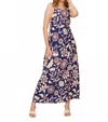 Fifteen Twenty Sera A Line Midi Dress In Prt In Blue