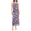 Fifteen Twenty Sera A Line Midi Dress In Prt In Blue