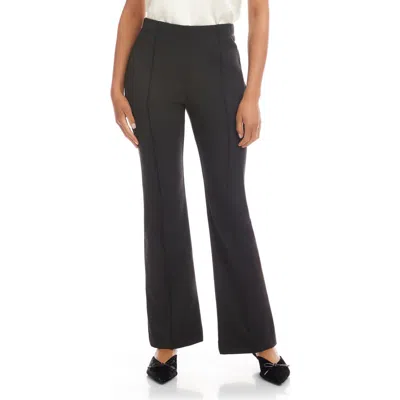 Fifteen Twenty Serena Pintuck Pull-on Slim Flare Pants In Gray