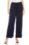 Fifteen Twenty Shilo Wide Leg Ankle Pants In Navy In Blue