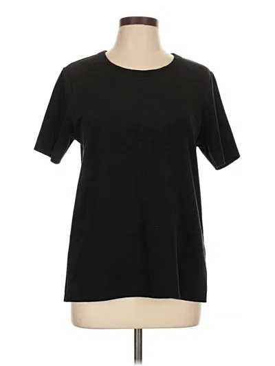 Pre-owned Fifteen Twenty Short Sleeve Top Black Crew Neck Tops