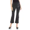 Fifteen Twenty Sigourney Faux Leather Ankle Pants In Black