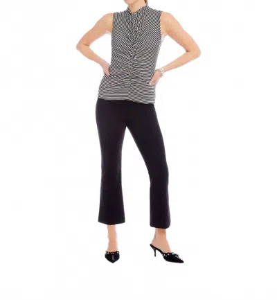 Fifteen Twenty Sigourney Pintuck Pants In Black In Blue