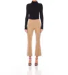 Fifteen Twenty Sigourney Saddle Stitch Ankle Pants In Camel In Brown