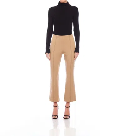 FIFTEEN TWENTY SIGOURNEY SADDLE STITCH PANTS IN CAMEL