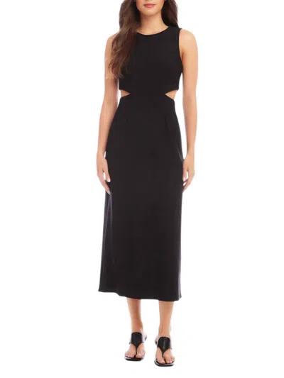 Fifteen Twenty Sleeveless Cutout Dress In Black