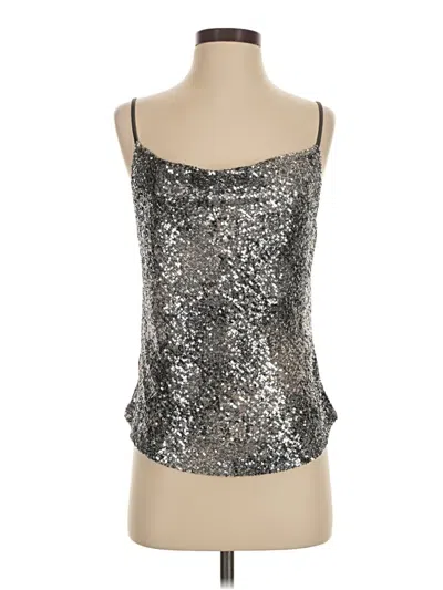 Pre-owned Fifteen Twenty Sleeveless Top Silver Strapless Neckline Tops