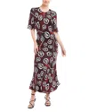 Fifteen Twenty Stila Midi Dress In Floral Print In Floral