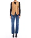 Fifteen Twenty Sutton V-neck Vest In Camel In Brown