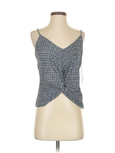 Pre-owned Fifteen Twenty Tank Top Blue Strapless Neckline Tops