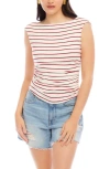 Fifteen Twenty Tasha Stripe Ruched Side Top