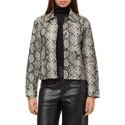 Fifteen Twenty Victoria Faux Leather Jacket In Multi