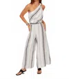 Fifteen Twenty Vivienne Wide-leg Pants In Stripe In White