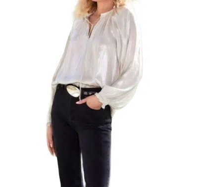 Fifteen Twenty Willow Peasant Blouse In Beige