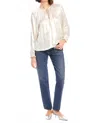 Fifteen Twenty Willow Peasant Blouse In Beige In White