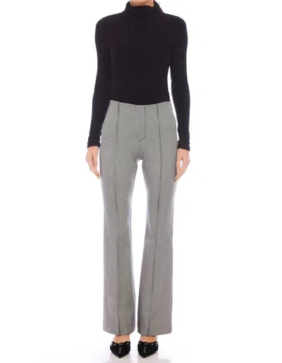 Fifteen Twenty Women's Emerson Bootcut Pants In Houndstooth In Black