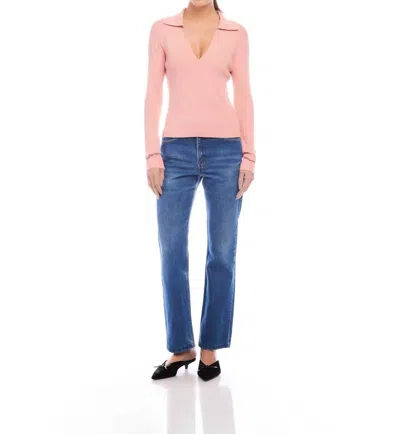 Fifteen Twenty Rory Sweater In Rose In Pink