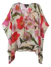 Fifteen Twenty Women's Scarf Floral Top In Multi In Multi
