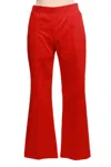 Fifteen Twenty Women's Sigourney Pintuck Pants In Cherry In Red