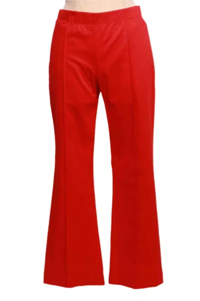 Fifteen Twenty Women's Sigourney Pintuck Pants In Cherry In Red