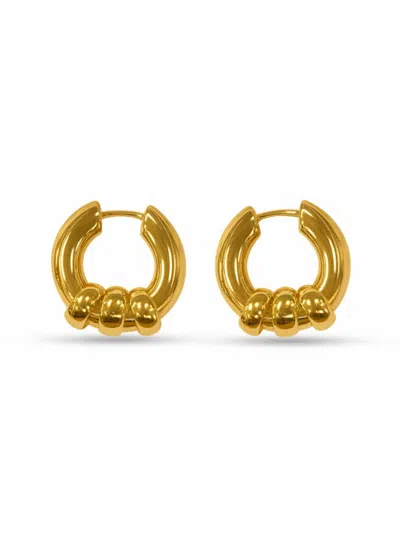 Fifth & Dune Women's Chunky Huggie Earring In Gold