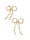 Fifth & Dune Women's Crystal Rhinestone Bow Earring In Gold
