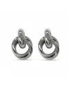 Fifth & Dune Women's Door Knocker Earrings In Gray