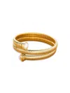 Fifth & Dune Women's Faux Pearl Coil Bracelet In Gold