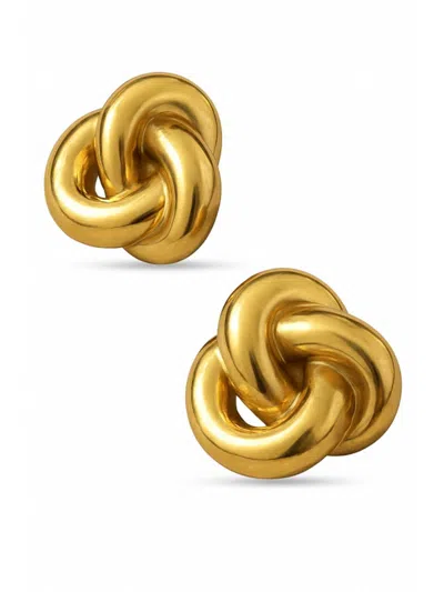 Fifth & Dune Women's Goldplated Twisted Knot Post Earrings