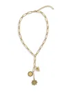 Fifth & Dune Women's Goldtone & Glass Charm Y-neck Necklace In Gold