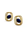 Fifth & Dune Women's Goldtone & Lapis Halo Oversized Stud Earrings In Gold